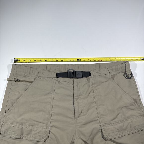 The North Face Pants Mens XL Tan Paramount Pro Convertible Hiking Outdoor Belted - Picture 12 of 14
